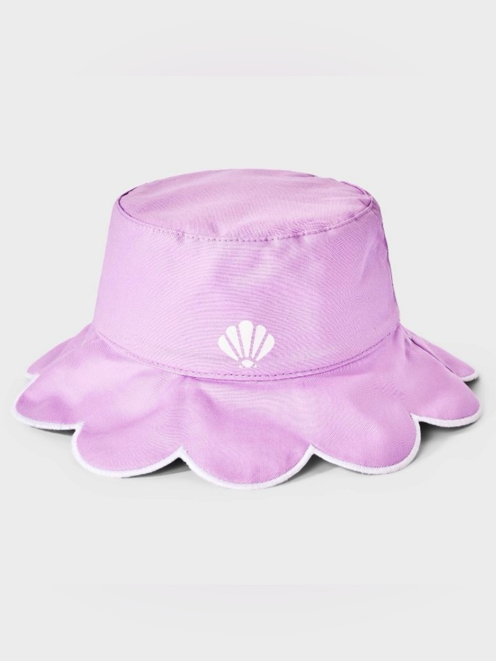 Toddler Girls’ Shell Scallop Purple/Cream Reversible Buckle Hat 12-24M